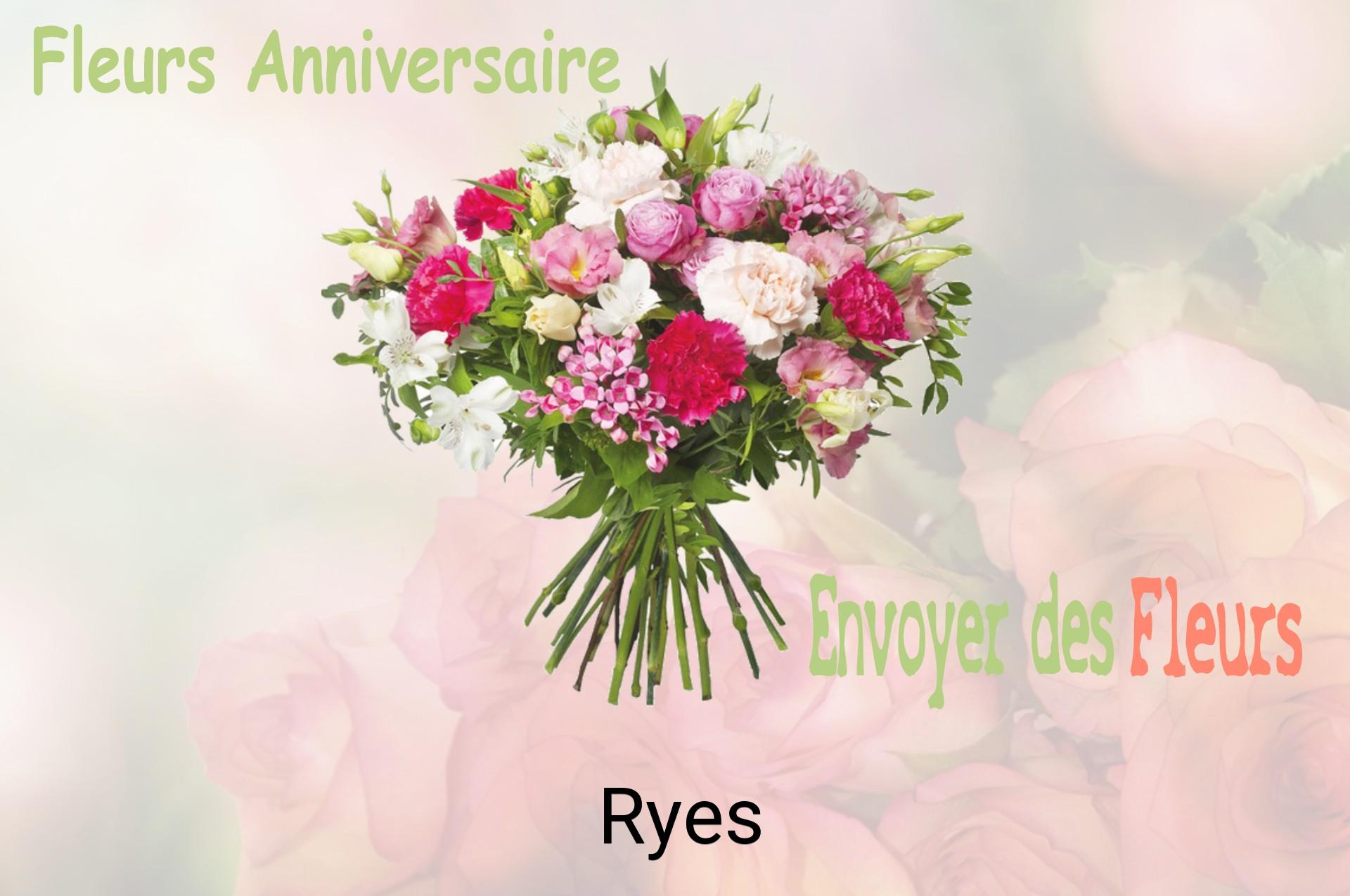 Bouquet de fleurs d’anniversaire livré à Ryes